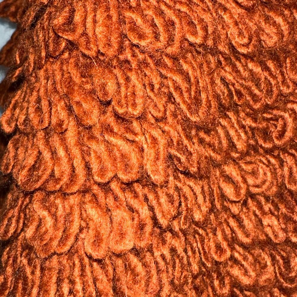 Universal Thread Rust Orange Hand Crochet Loop Kn… - image 6